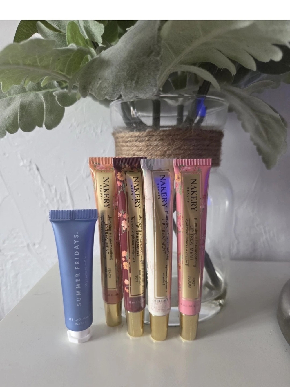 Hydrating Lip Treatment Set with Summer Fridays Lip Mask - Pink, Nude, Rose